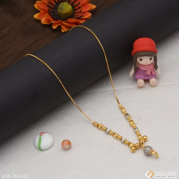 1_Gram_Gold_Plated_With_Diamond_Glittering_Design_Necklace_For_Ladies_Style_A103