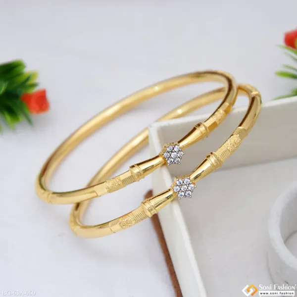 1_Gram_Gold_Plated_Dazzling_Design_Bangles_For_Ladies_Style_A060