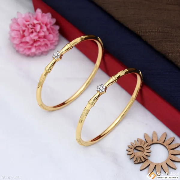 1_Gram_Gold_Plated_Dazzling_Design_Bangles_For_Ladies_Style_A060