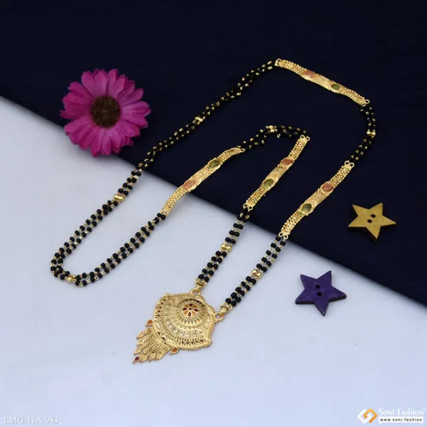 Finely_Detailed_Gold_Plated_Mangalsutra_For_Women_Style_A983