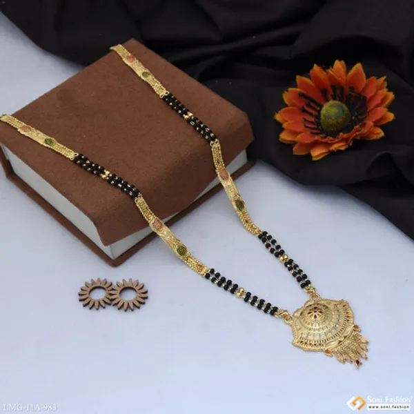 Finely_Detailed_Gold_Plated_Mangalsutra_For_Women_Style_A983