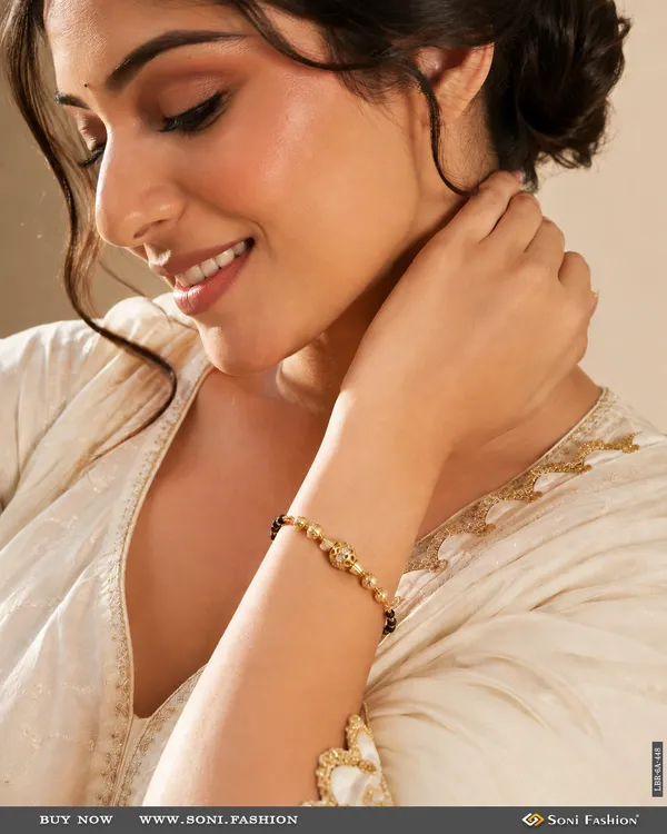 New_Style_Gold_Plated_Mangalsutra_Bracelet_For_Women_Style_A448