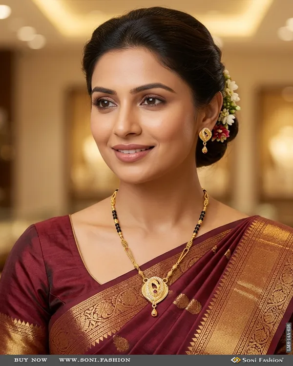 Fashionable_Gold_Plated_Mangalsutra_Set_For_Women_Style_A626