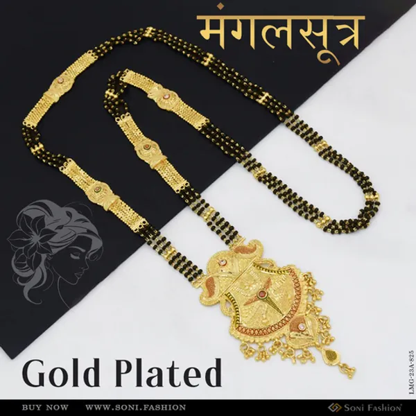3_Line_Eye_Catching_Design_Gold_Plated_Mangalsutra_For_Women_Style_A825