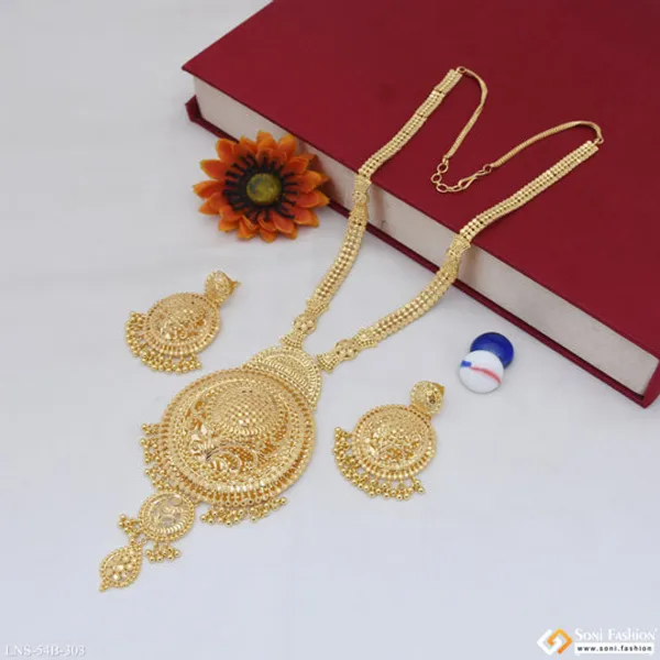 1_Gram_Gold_Plated_Superior_Quality_Necklace_Set_For_Women_Style_B303