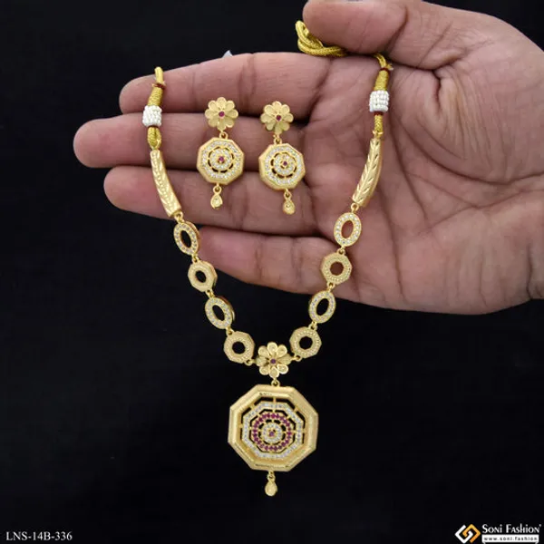 New_Style_Gold_Plated_Necklace_Set_For_Women_Style_B336