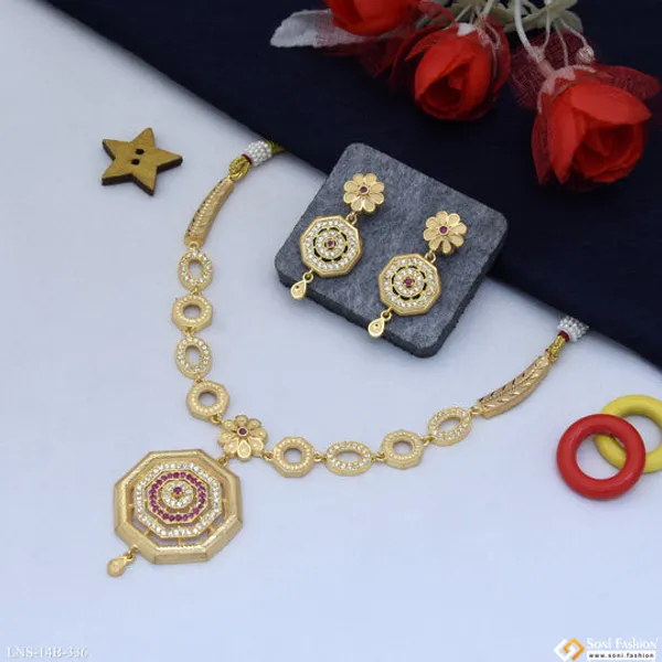 New_Style_Gold_Plated_Necklace_Set_For_Women_Style_B336