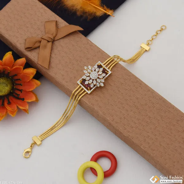 1_Gram_Gold_Plated_Glamorous_Design_Bracelet_For_Ladies_Style_A389
