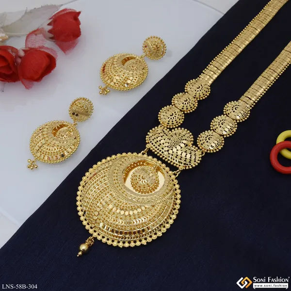 1_Gram_Gold_Plated_Exclusive_Design_Necklace_Set_For_Women_Style_B304