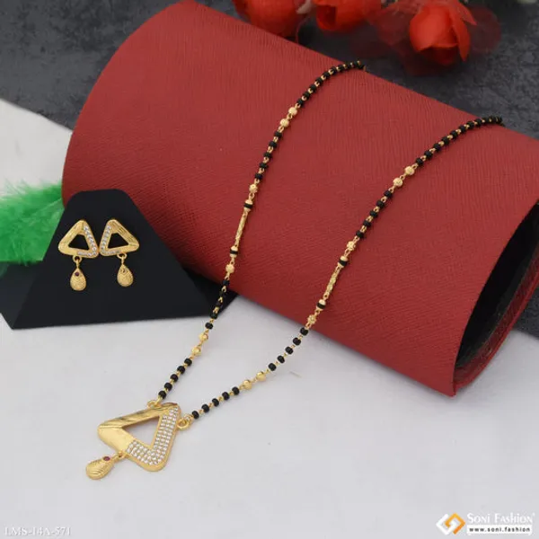 Glamorous_Design_Gold_Plated_Mangalsutra_Set_For_Women_Style_A571