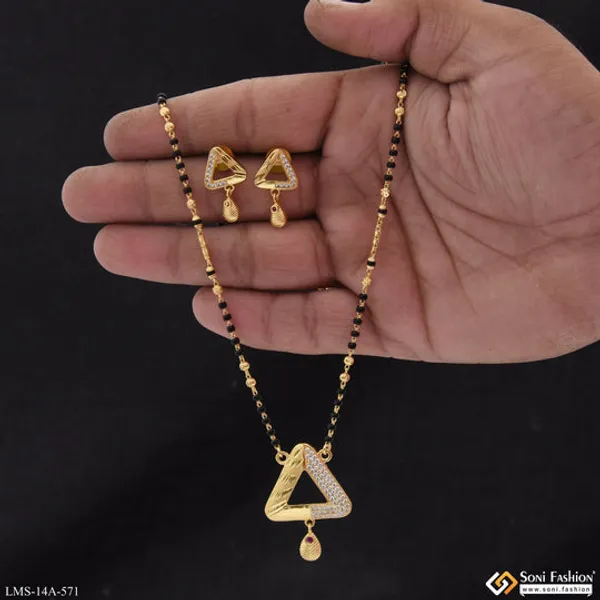 Glamorous_Design_Gold_Plated_Mangalsutra_Set_For_Women_Style_A571