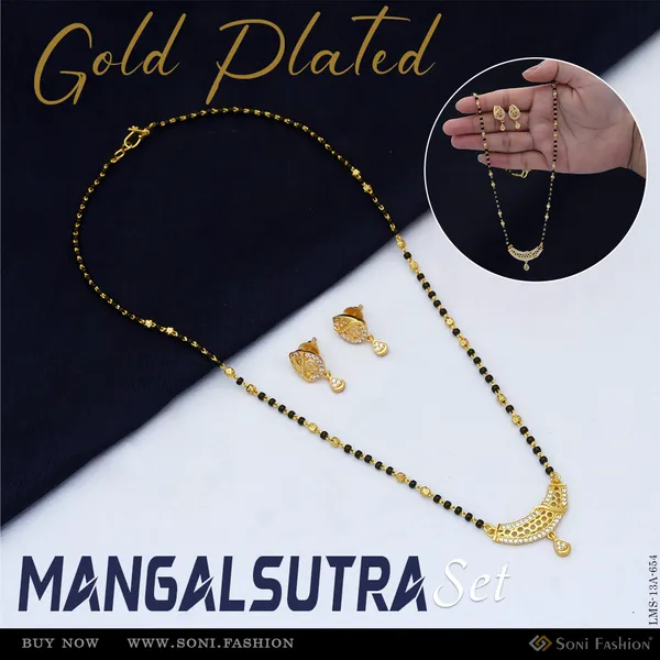 Fashionable_Gold_Plated_Mangalsutra_Set_For_Women_Style_A654