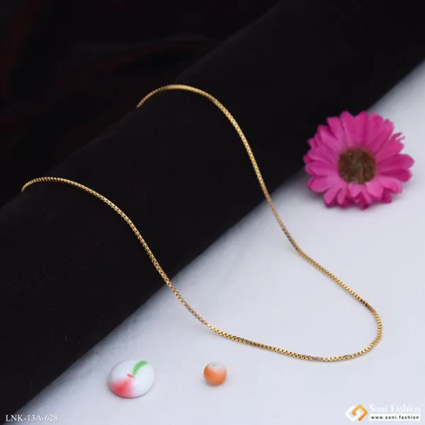 1_Gram_Gold_Plated_Glamorous_Design_Chain_For_Ladies_Style_A628