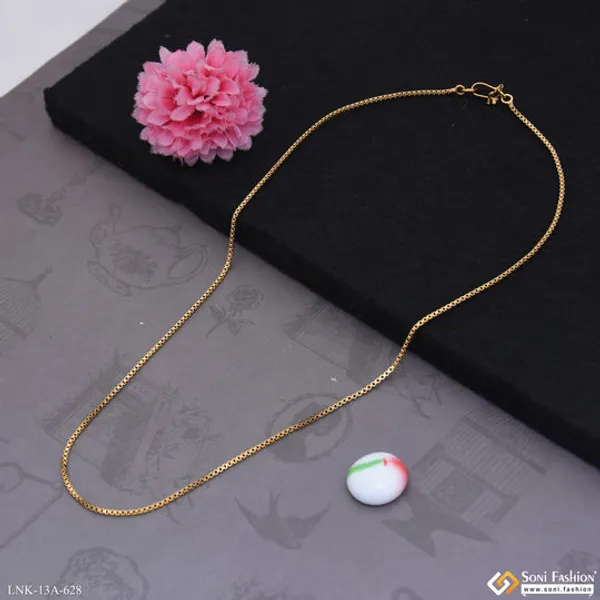 1_Gram_Gold_Plated_Glamorous_Design_Chain_For_Ladies_Style_A628