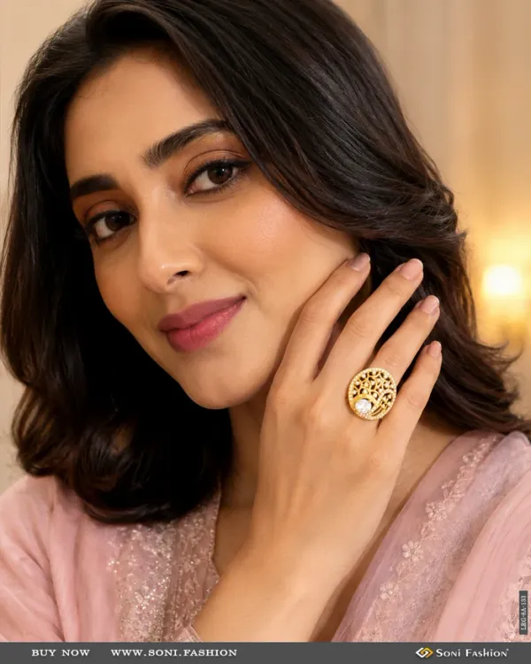 White_Stone_With_Diamond_Superior_Quality_Gold_Plated_Ring_For_Ladies_Style_Lrg_133