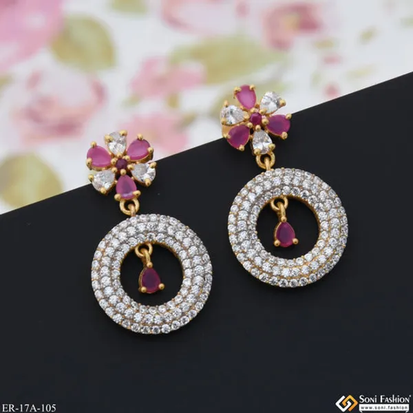 1_Gram_Gold_Plated_With_Diamond_High_Class_Design_Earrings_For_Lady_Style_A105