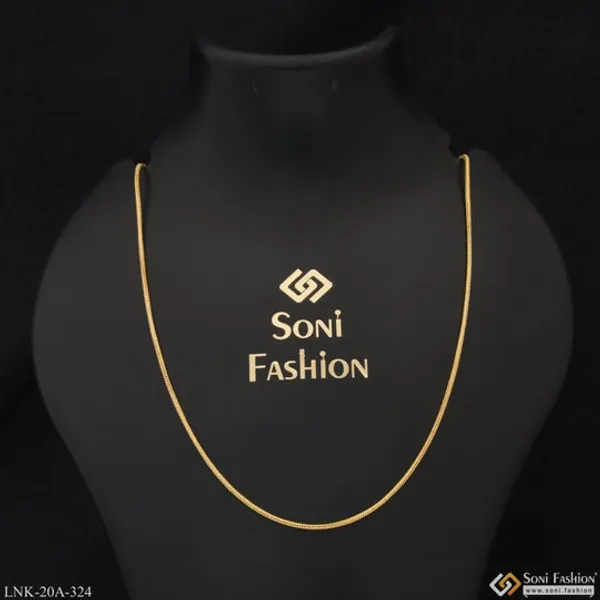 1_Gram_Gold_Plated_Lovely_Design_Glamorous_Design_Chain_For_Ladies_Style_A324