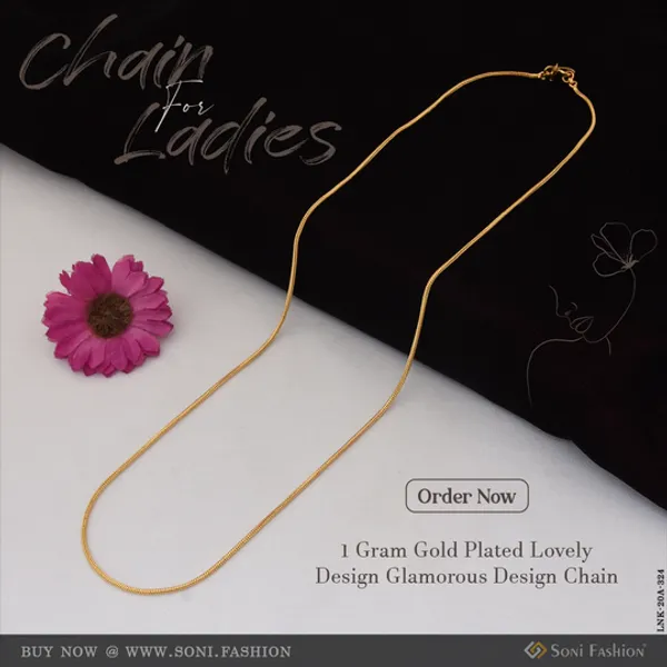 1_Gram_Gold_Plated_Lovely_Design_Glamorous_Design_Chain_For_Ladies_Style_A324
