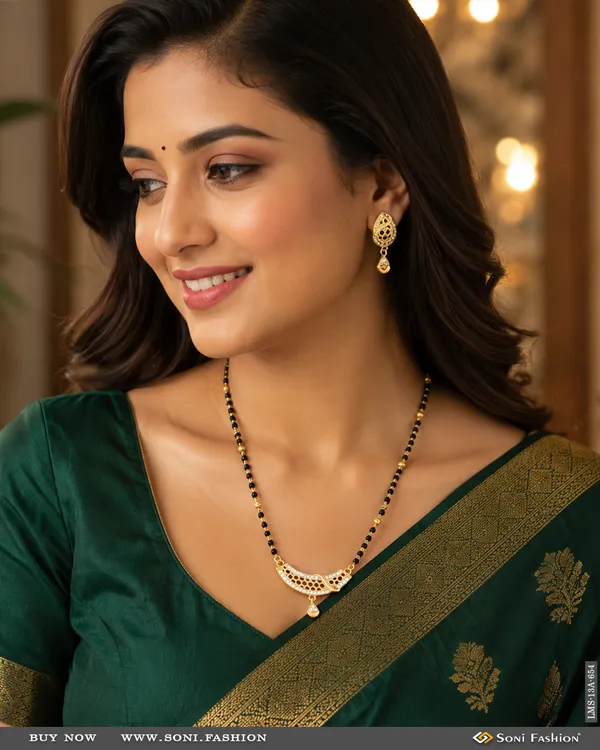 Fashionable_Gold_Plated_Mangalsutra_Set_For_Women_Style_A654
