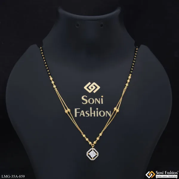 1_Gram_Gold_Plated_Dazzling_Design_Mangalsutra_For_Women_Style_A859