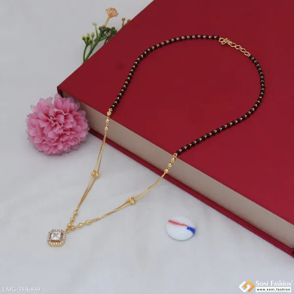 1_Gram_Gold_Plated_Dazzling_Design_Mangalsutra_For_Women_Style_A859