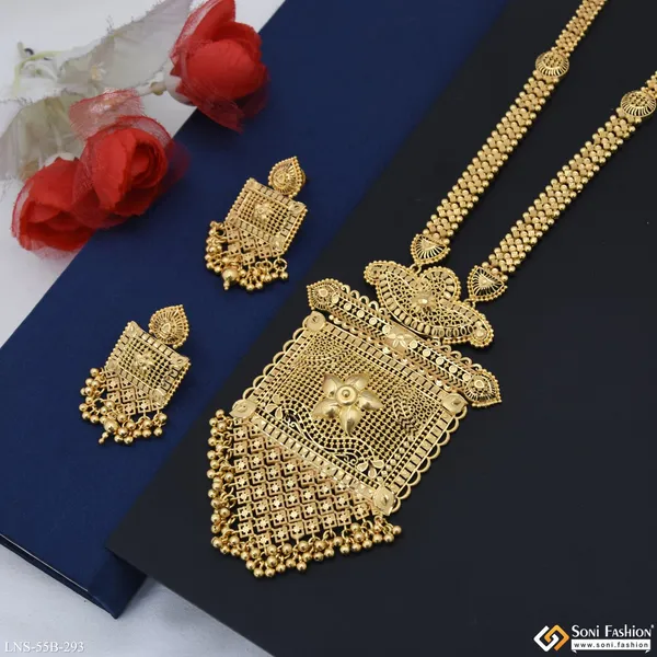 1_Gram_Gold_Plated_Exclusive_Design_Necklace_Set_For_Women_Style_B293