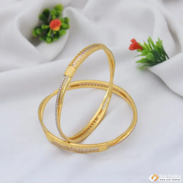 1_Gram_Gold_Plated_Graceful_Design_Bangles_For_Ladies_Style_A038