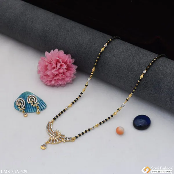 1_Gram_Gold_Plated_New_Style_Mangalsutra_Set_For_Women_Style_A529