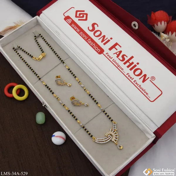 1_Gram_Gold_Plated_New_Style_Mangalsutra_Set_For_Women_Style_A529