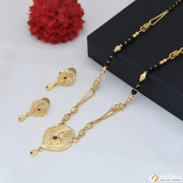 Fashionable_Gold_Plated_Mangalsutra_Set_For_Women_Style_A626