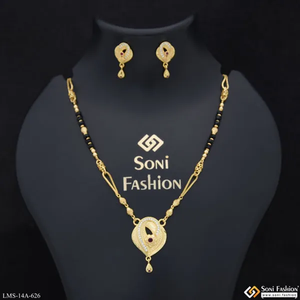 Fashionable_Gold_Plated_Mangalsutra_Set_For_Women_Style_A626