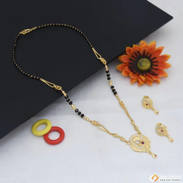 Fashionable_Gold_Plated_Mangalsutra_Set_For_Women_Style_A626