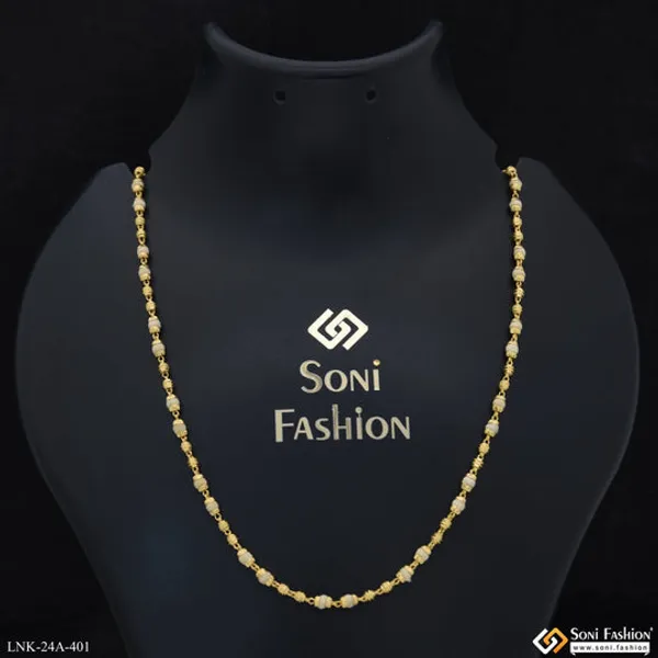 1_Gram_Gold_Plated_Beautiful_Design_Unique_Design_Tulsi_Mala_For_Women_Style_A401