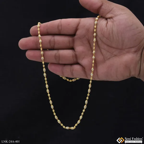 1_Gram_Gold_Plated_Beautiful_Design_Unique_Design_Tulsi_Mala_For_Women_Style_A401
