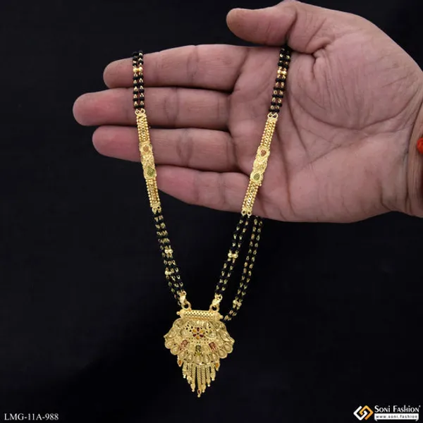 Chic_Design_Gold_Plated_Mangalsutra_For_Women_Style_A988