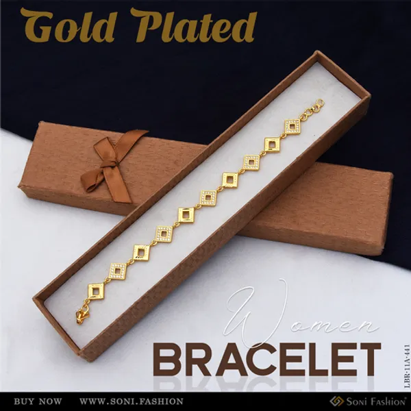 Unique_Design_Gold_Plated_Bracelet_For_Women_Style_A441