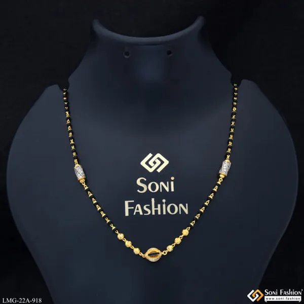 1_Gram_Gold_Plated_Designer_Mangalsutra_For_Women_Style_A918