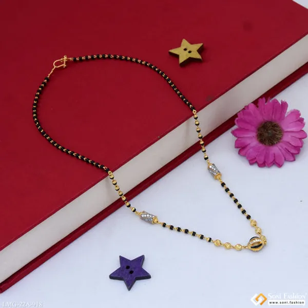 1_Gram_Gold_Plated_Designer_Mangalsutra_For_Women_Style_A918