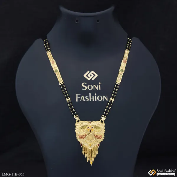 Glittering_Design_Gold_Plated_Mangalsutra_For_Women_Style_B055