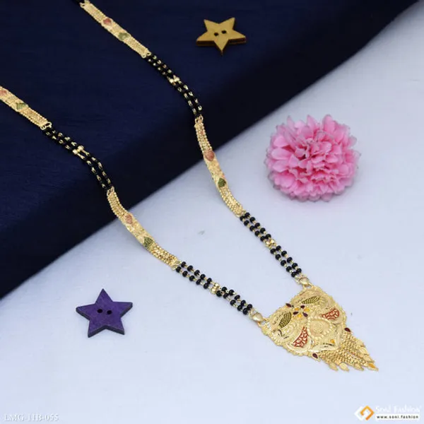 Glittering_Design_Gold_Plated_Mangalsutra_For_Women_Style_B055