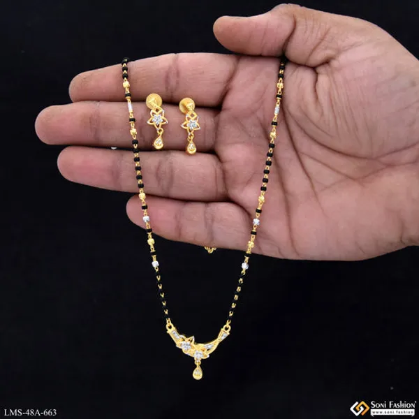 1_Gram_Gold_Plated_Gorgeous_Design_Mangalsutra_Set_For_Women_Style_A663