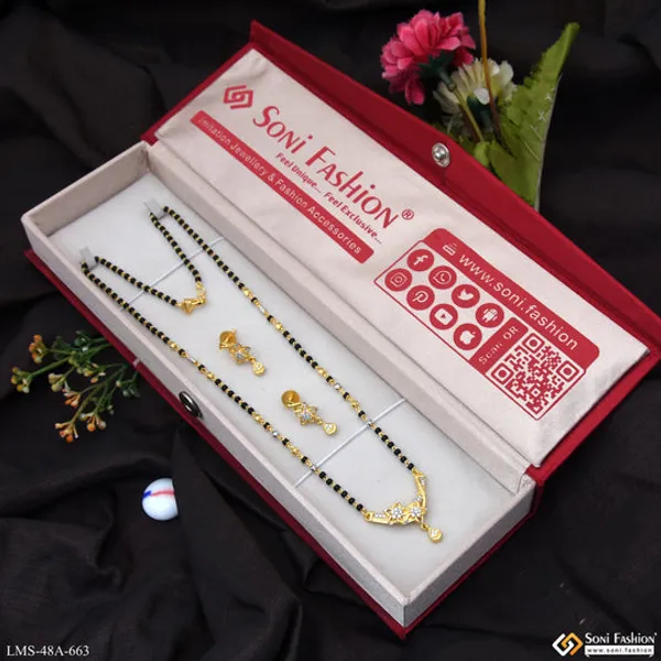 1_Gram_Gold_Plated_Gorgeous_Design_Mangalsutra_Set_For_Women_Style_A663