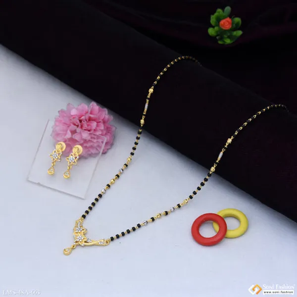 1_Gram_Gold_Plated_Gorgeous_Design_Mangalsutra_Set_For_Women_Style_A663