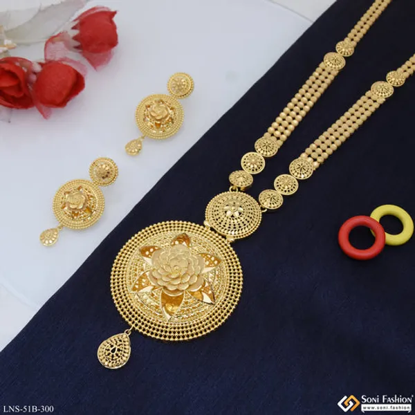 1_Gram_Gold_Plated_Latest_Design_Necklace_Set_For_Women_Style_B300