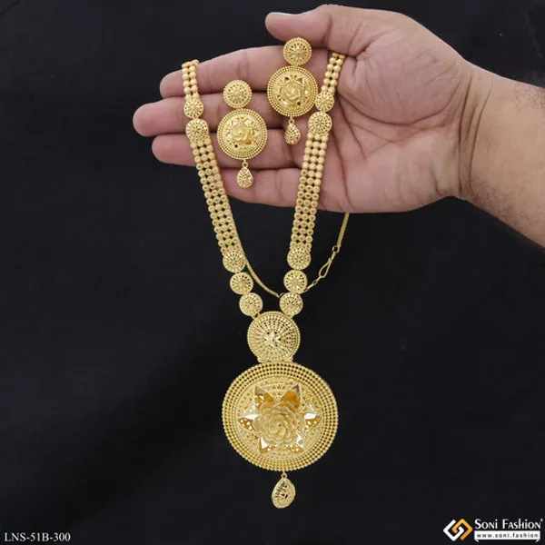 1_Gram_Gold_Plated_Latest_Design_Necklace_Set_For_Women_Style_B300
