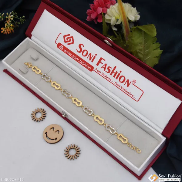 1_Gram_Gold_Plated_Bracelet_For_Ladies_Style_A415
