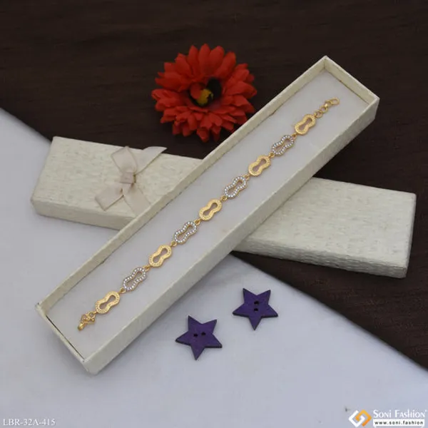 1_Gram_Gold_Plated_Bracelet_For_Ladies_Style_A415