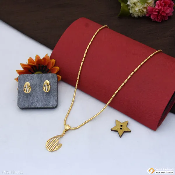 Opulent_Design_Gold_Plated_Necklace_Set_For_Women_Style_B374
