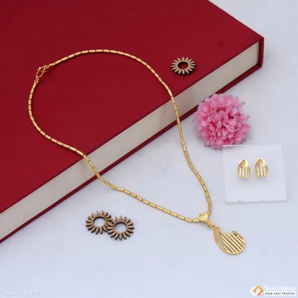 Opulent_Design_Gold_Plated_Necklace_Set_For_Women_Style_B374