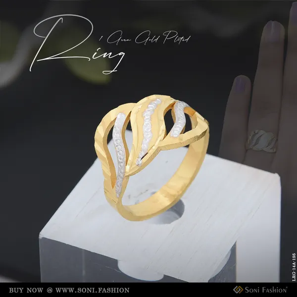 1_Gram_Gold_Plated_Fashionable_Graceful_Design_Ring_For_Ladies_Style_A195